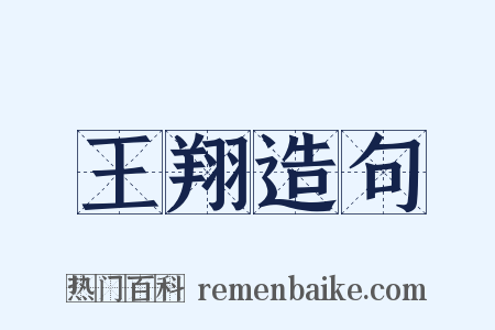 王翔造句是什么意思的图片